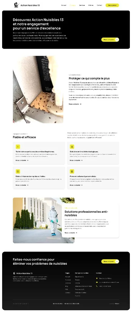 Action Nuisibles 13 - Page à propos, engagement et excellence