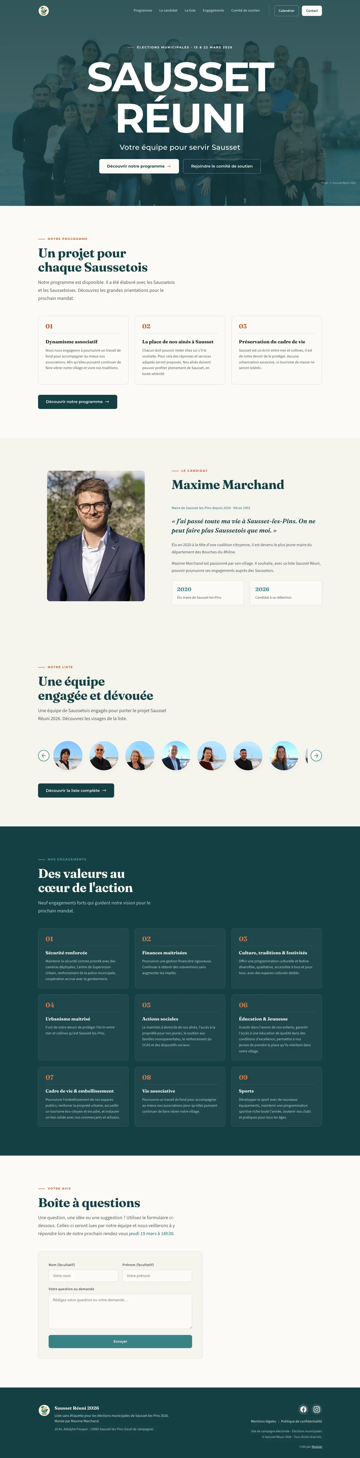 Campagne municipale : aperçu du site